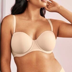 Wacoal 854199 Red Carpet Underwire Convertible Strapless Bra Nude Size 32DDD